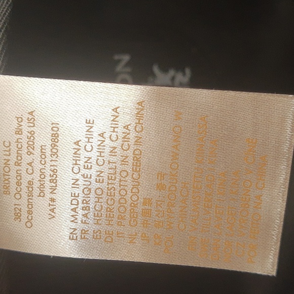 Brixton Ashland Cap Canvas Hat Grey Small NEW - Picture 12 of 13